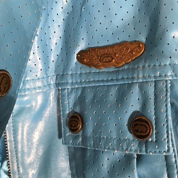 ECKO Women Baby Blue Zip Up Jacket - Picture 7 of 12